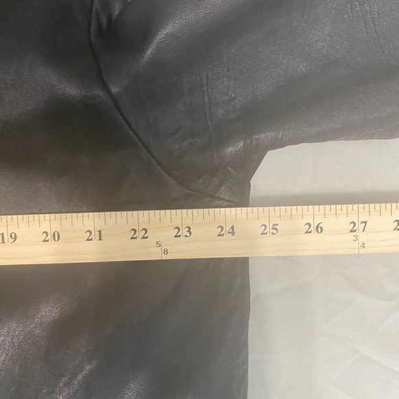 Denver Hayes Black 100% Genuine Leather Jacket Size L Thinsulate Insulated - Picture 10 of 12